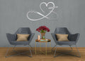 Metal Customized Names and Date Sign Heart and Infinity Metal Wall Art