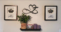 Gold Metal Infinity Heart Name Sign