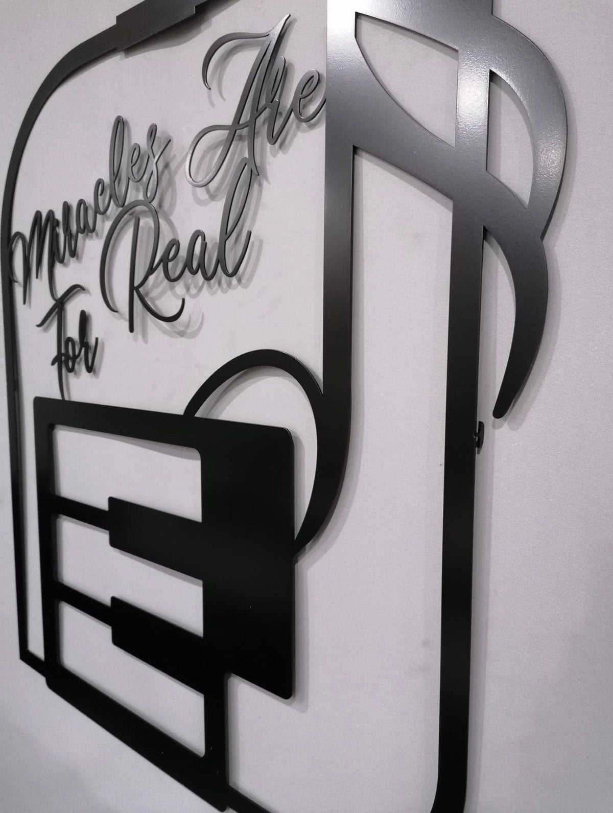 Music Notes Metal Wall Art Decor Personalized Gift for Musician