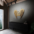 Personalized Gold Metal Angel Wings Wall Art