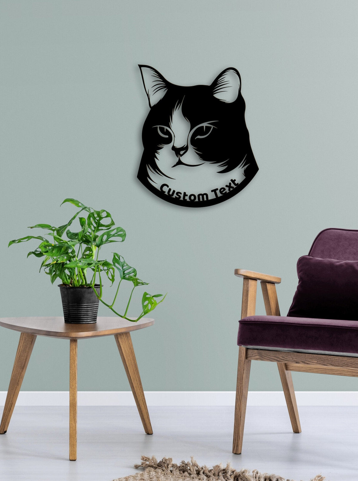 Personalized Metal Cat Wall Art and Decor