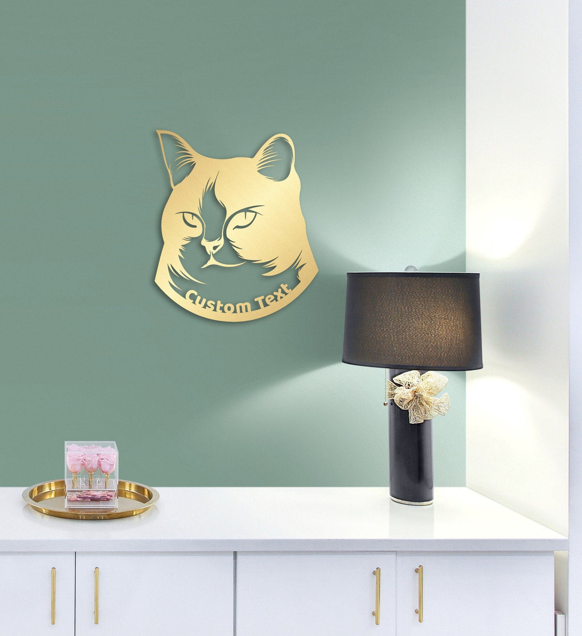 Personalized Metal Cat Wall Art and Decor
