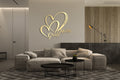 Custom Gold Heart Wall Art Decor