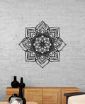 Elegant Black Mandala Metal Wall Art