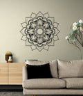 Black Mandala Metal Wall Art Decor