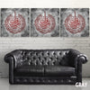 Ayatul Kursi, Al-Falaq and Al-Nas Large Islamic Canvas Wall Art