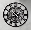 Metal Islamic Wall Clock Surah Ikhlas Calligraphy