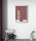 Glass Ayatul Kursi Islamic Wall Art Kufic Calligraphy