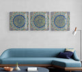 Surahs Glass Islamic Wall Art Al Inshirah, Al Kafirun and Al Asr Arabic Calligraphy