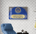 Ayatul Kursi Glass Islamic Wall Art with Name of Allah Ya Malik-ul Mulk Al Mulku Lillah
